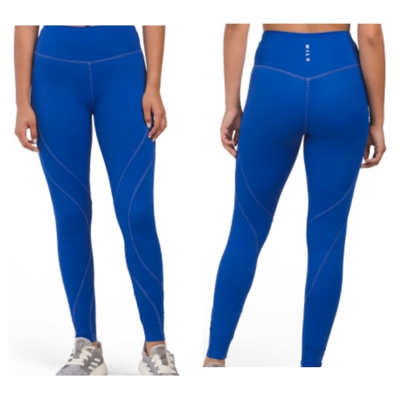 NWT Wilo The Label Contour Seam Leggings in Cobalt Size XS - Picture 1 of 7